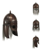 The Living Store Vikingahjälm för LARP koppar stål
