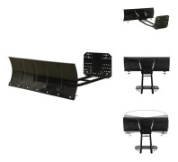 The Living Store Snöplog för ATV 115x38 cm svart