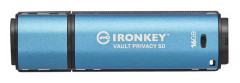 Kingston IronKey Vault Privacy 50 Series - USB flash-enhet - krypterat - 16 GB - USB 3.2 Gen 1 - TAA-kompatibel