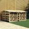 Pergola med tak 4 st 100x90x100 cm Impregnerad furu - SALALIS - SP117771