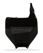 Polisport nummerskylt fram svart Kawasaki KX/KX-F och Suzuki RM-Z250