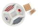 Tilltuggsset DKD Home Decor 23,5 x 23,5 x 7 cm Röd Blå Vit Stengods Medelhavs Hus