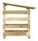 Pergola med tak 100x90x100 cm Impregnerad furu - SALUTUYA - BD03042