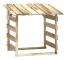 Pergola med tak 100x90x100 cm Impregnerad furu - SALUTUYA - BD03042