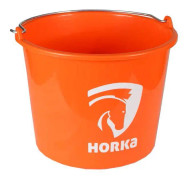 Hink med Horka-tryck - orange - 12 L