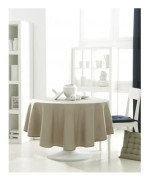 Rund vanlig beige mastix duk 1m80 anti fläck...