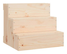 Husdjurstrappa 40x37,5x35 cm massiv furu