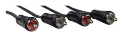Kabel 2 x RCA Hama 7122272 1,5 m - Ljudkabel med 2 RCA-kontakter, 1,5 meter, hög kvalitet från Hama. Passar för ljudöverföring.