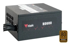 ITek BD600 ATX strömförsörjningsbox - 600W - svart - TU