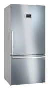 Bosch Serie | 4 KGB86XIEP - Kylskåp/frys - bottenfrysskåp - bredd: 86 cm - djup: 81 cm - höjd: 186 cm - 631 liter - Klass E - rostfritt stål
