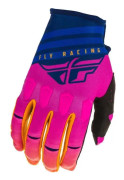 Fly Racing Kinetic K220 Long Gloves 2020 - midnatt/blå/orange - 2XL