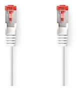 Nedis CAT6 Nätverkskabel | RJ45 hane | RJ45 hane | S/FTP | 3.00 m | Rund | LSZH | Vit | Label