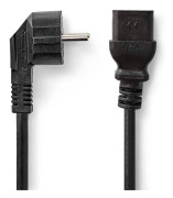 Strömkabel | Strömkontakt Hane | IEC-320-C19 | Vinklat | Rak | Nickelplaterad | 2.00 m | Rund | PVC | Svart | Låda