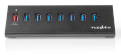 USB-hubb | 8 portar | USB 3.0 | QC3.0 | 5 Gbit/s
