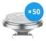 Flerpack 50x Noxion LEDspot G53 AR111 7.2W 450lm 40D - 918-927 Dim Till Warm | Bästa Färgåtergivning - Dimbar - Ersättare 50W