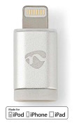 Lightning Adapter | Apple Lightning, 8-stifts | USB Micro-B Hona | Guldplaterad | Rund | Aluminium