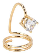 SALALIS Kvinnors Finger Nail Ring Strass Nagelring för kvinnor, dekoration för kvinnor och flickor Hygien Metallise
