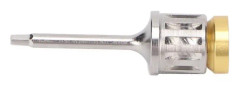 SALALIS mikroskruvmejsel för tandimplantat HEX1.0 Dentala mikroimplantatskruvmejsel, verktyg för hygienanordning 25 mm/0,98 tum