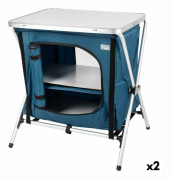 Förråd för camping Aktive Hopfällbar Blå 2 antal 60 x 67 x 44 cm