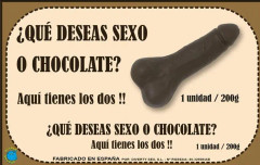 Pure Chocolate Bar Penis Shape 200 gr
