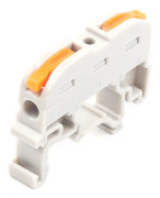 Guide Rail Type Replacement UK Quick Terminal Block One Input One Output(Gray)