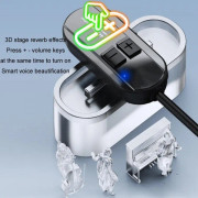 1 for 1 3.5mm Interface Wireless Head-Mounted Condenser Microphone Anti-Howling Loudspeaker