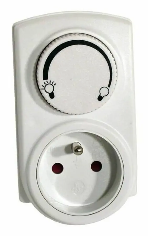CHACON Sockeldimmer manuell ljusdimmer 300W vit
