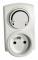 CHACON Sockeldimmer manuell ljusdimmer 300W vit