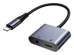Joyroom Ljud- och Laddadapter med 3,5mm kontakt & Lightning