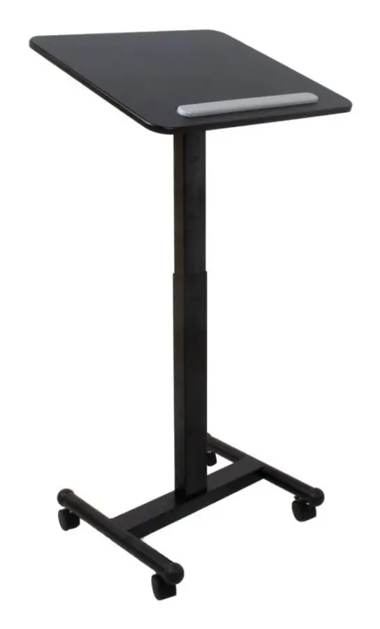 Mobilt skrivbord ERGO 60x52cm, svart