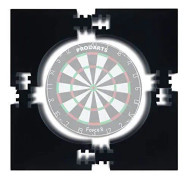 ProDarts Tour Surround för darttavlor - svart ring 44,95 cm, väggskydd, stabil kant, ingen montering