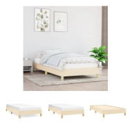 vidaXL Sängram gräddvit 90x190 cm tyg - Sängar & sängramar