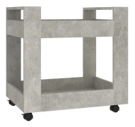Skrivbordsvagn betonggrå 60x45x60 cm konstruerat trä