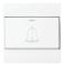 86 Type PC Wall Doorbell Single Control Switch, EU Plug