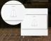 86 Type PC Wall Doorbell Single Control Switch, EU Plug
