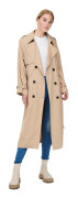 Only Trenchcoat Chloe Beige XS Kvinna