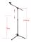 ML02 Live Microphone Lift Stand Floor Microphone Stand Stage Performance Vertical Tripod