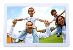 17 inch Display Rack Container Advertising Machine Digital Photo Frame Support Water Subtitles(White)