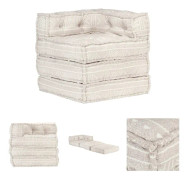 287699 vidaXL Modular Pouffe Beige Fabric - Stols- & soffdynor