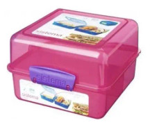 Sistema Madkasse Lunch Cube Itsy Bitsy - Pink/lilla