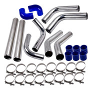 2,5 '' Universal 8pcs Turbo Front Intercooler Rör Silikon Slang T-Clamp