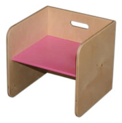 kubusstoel 32 cm rosa