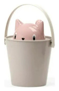 Hink för kattmatshållare - UNITED PETS - Crick - Kapacitet 2 kg - Pink-Taupe Design