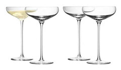 LSA International Wine Champagnefat, glas, klar, 300 ml, set om 4 - WI08