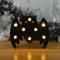 Batteridriven LED Halloween dekorativ bordsskiva design - Stirrande fladdermus