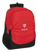 Skolryggsäck Sevilla Fútbol Club Svart Röd 32 x 44 x 16 cm