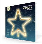 Neon LED CHRISTMAS PENTASTAR Batteri + USB Forever Light