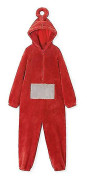 Teletubbies One Piece Pyjamas Vuxen förtjockad korallfleece Röd XL(XL,Red)