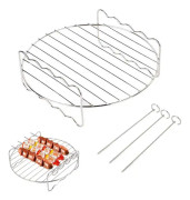 XL Air Fryer-tillbehör - Air Fryer-ställset, flerskiktsställ med spett, kompatibelt