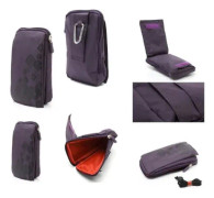 Étui Housse Multiusages - HONOR - 8 LITE DUAL - Nylon - Lila - Flera Fack